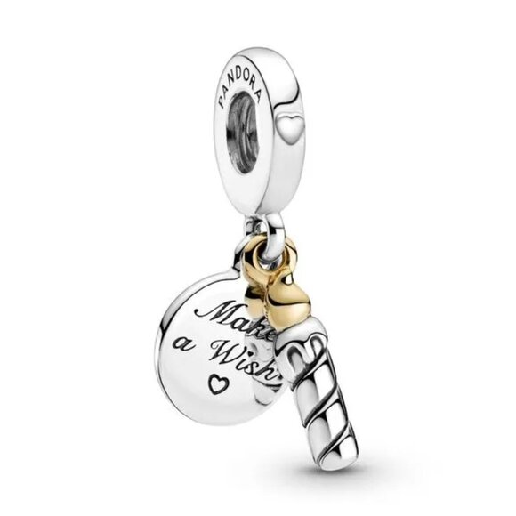 New Pandora S925 ALE Happy Birthday Celebration Candle Make a Wish Dangle Charm - Picture 5 of 5